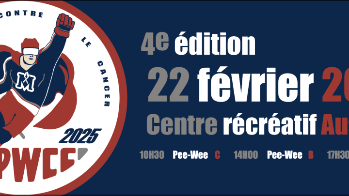 Nos Pee-Wee contre le cancer au Centre récréatif Aussant pour une bonne cause !