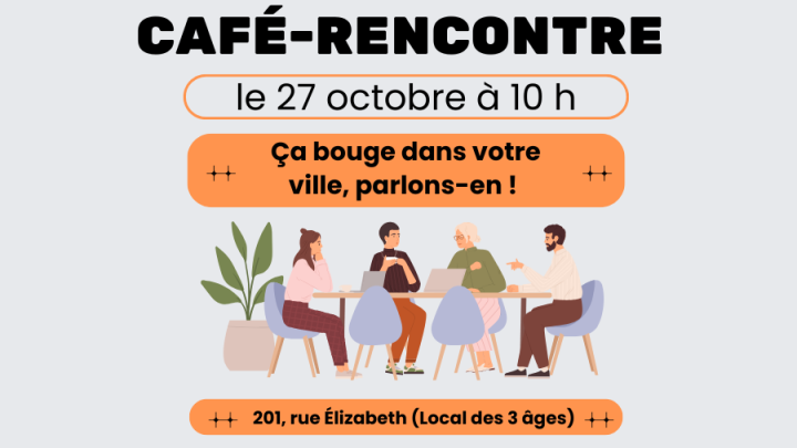 Prochain café-rencontre du conseil municipal