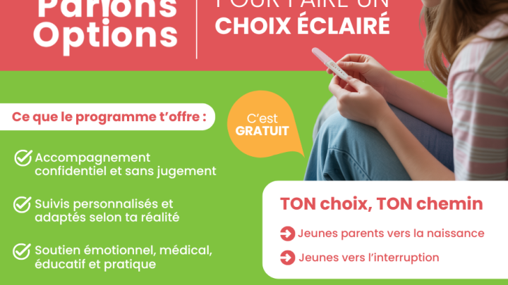 Parlons options, nouveau programme du Carrefour naissance-famille