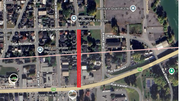 Entrave à la circulation et coupure d'eau sur la rue Béatrice le 23 avril