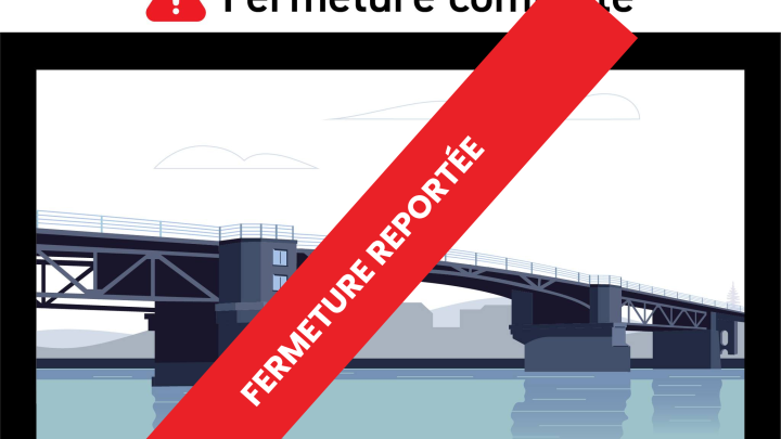 Report de la fermeture complète du pont Turcotte du 15 au 18 mai