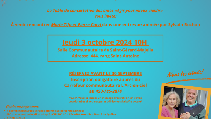 Journée internationale des aînés