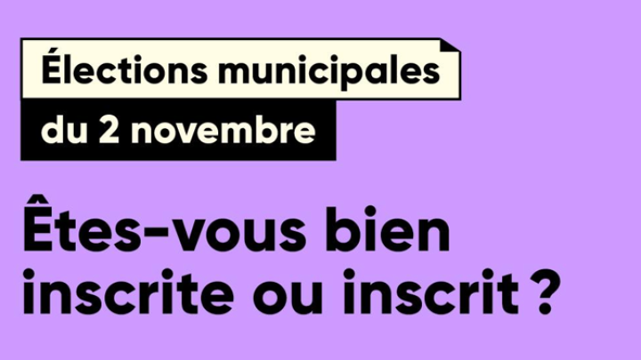 Avis d'inscription, d'absence d'inscription et carte de rappel