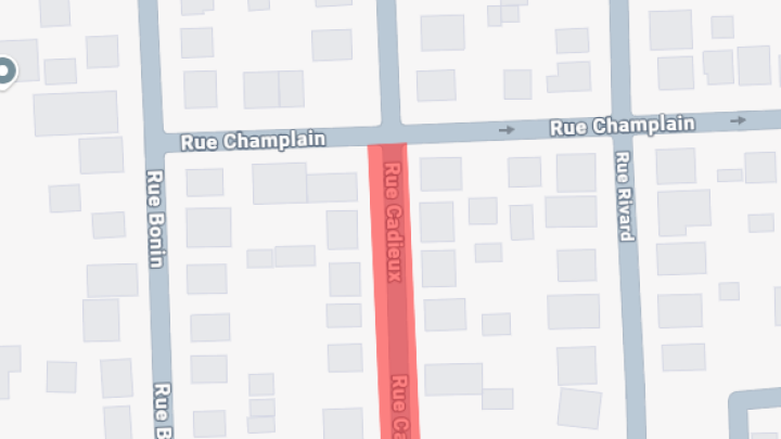 Entrave à la circulation et coupure d'eau sur la rue Cadieux le 29 avril