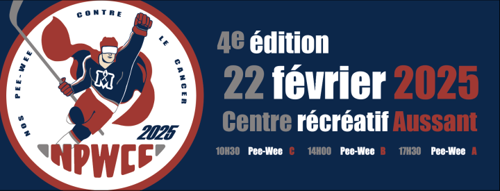 Nos Pee-Wee contre le cancer au Centre récréatif Aussant pour une bonne cause !