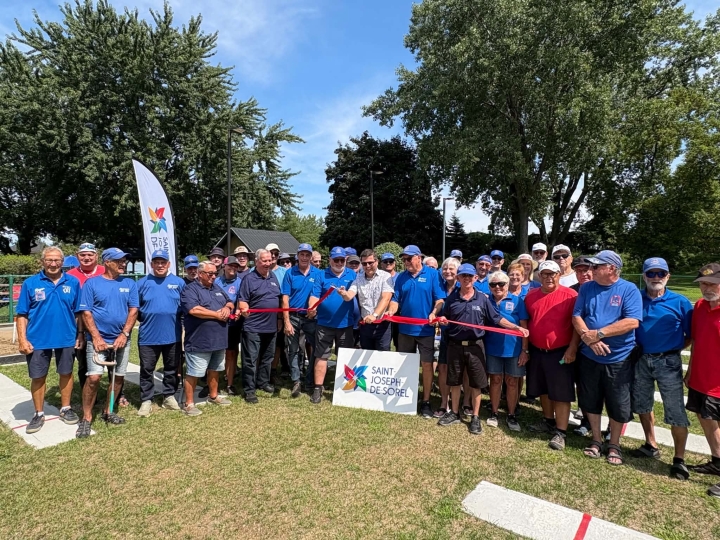 Inauguration des terrains de fers au parc de la Pointe-aux-Pins