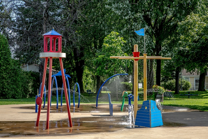 Ouverture des jeux d'eau pour la saison estivale