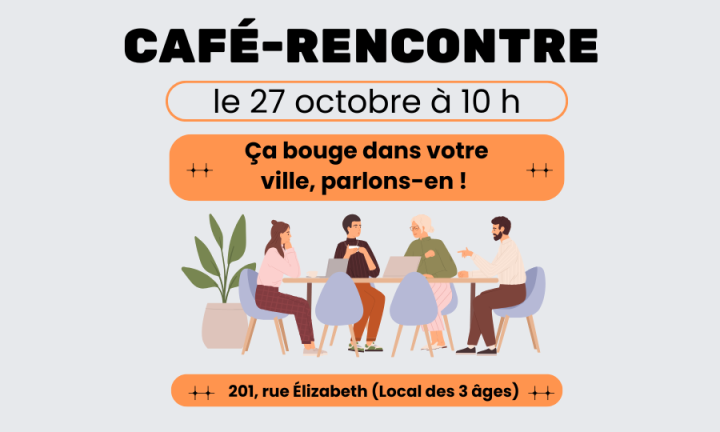Prochain café-rencontre du conseil municipal