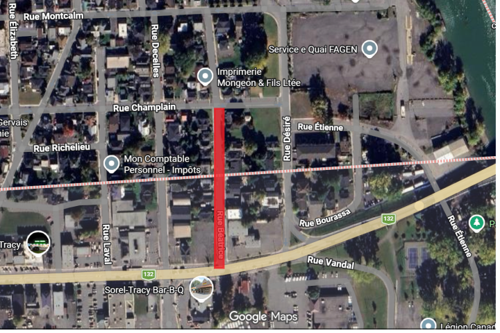 Entrave à la circulation et coupure d'eau sur la rue Béatrice le 23 avril