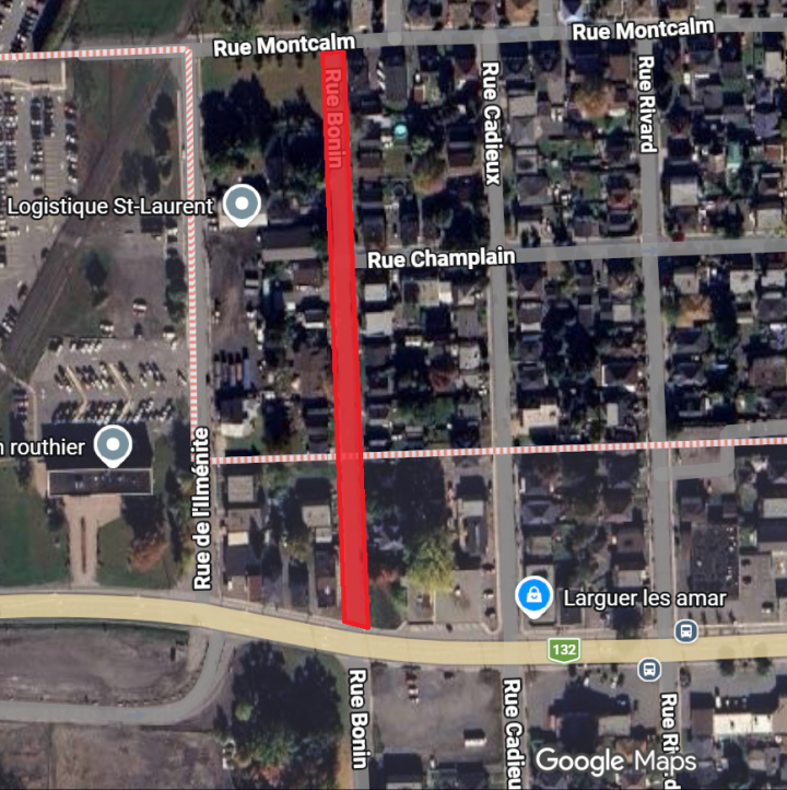 Entrave à la circulation et coupure d'eau sur la rue Bonin le 28 avril