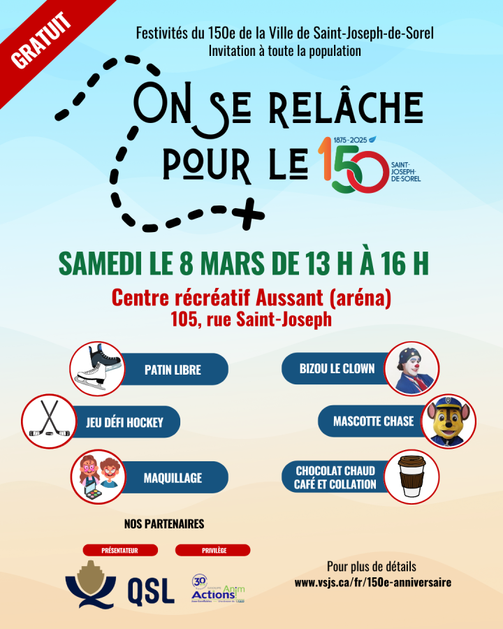 On se relâche pour le 150e