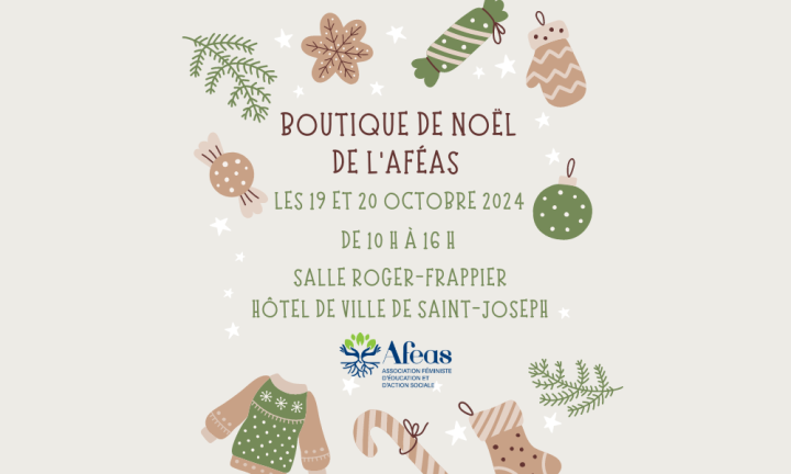 Boutique de Noël de l'AFÉAS