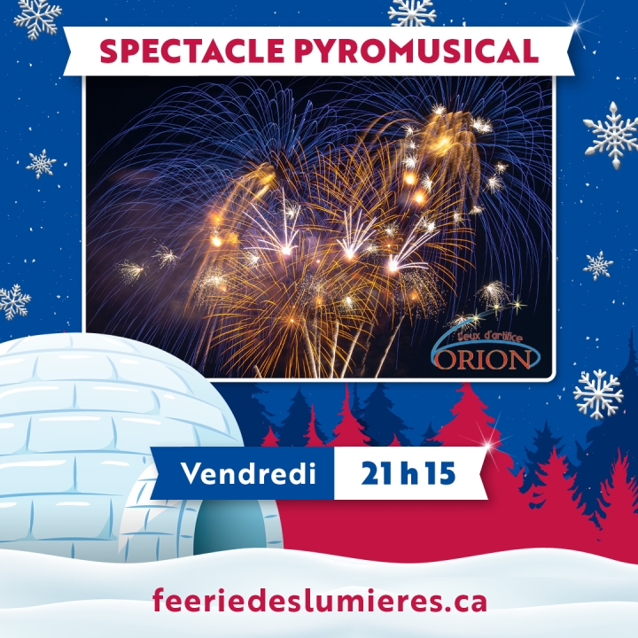 Feux d'artifice ce soir à 21 h 15