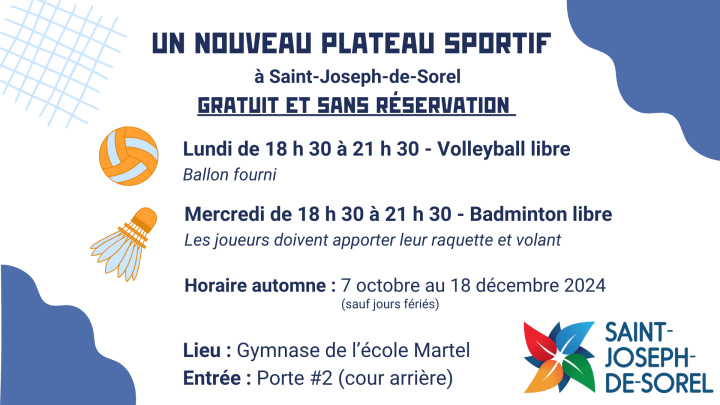 OUVERTURE du nouveau plateau sportif